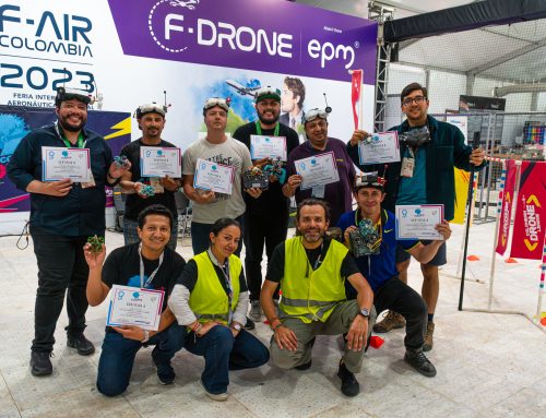 Carrera de Drones en la Feria Aeronáutica F-AIR COLOMBIA 2023